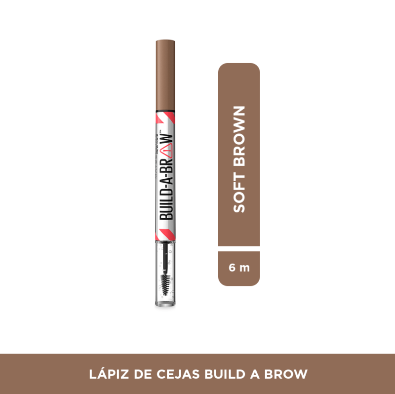 Lapiz De Cejas Maybelline Build-A-Brow Tono Soft Brown