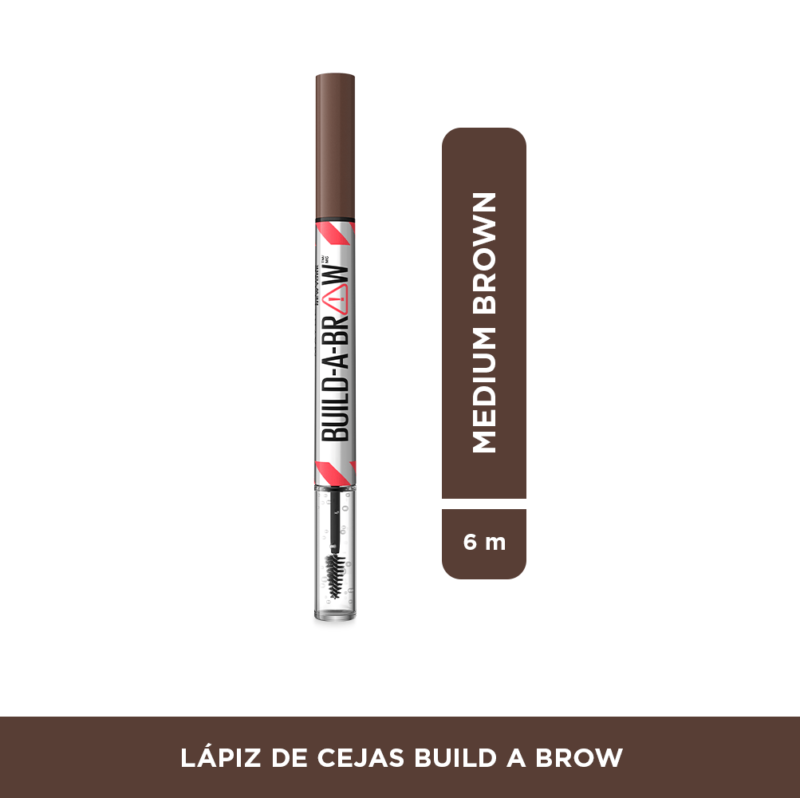 Lapiz De Cejas Maybelline Build-A-Brow Tono Medium Brown