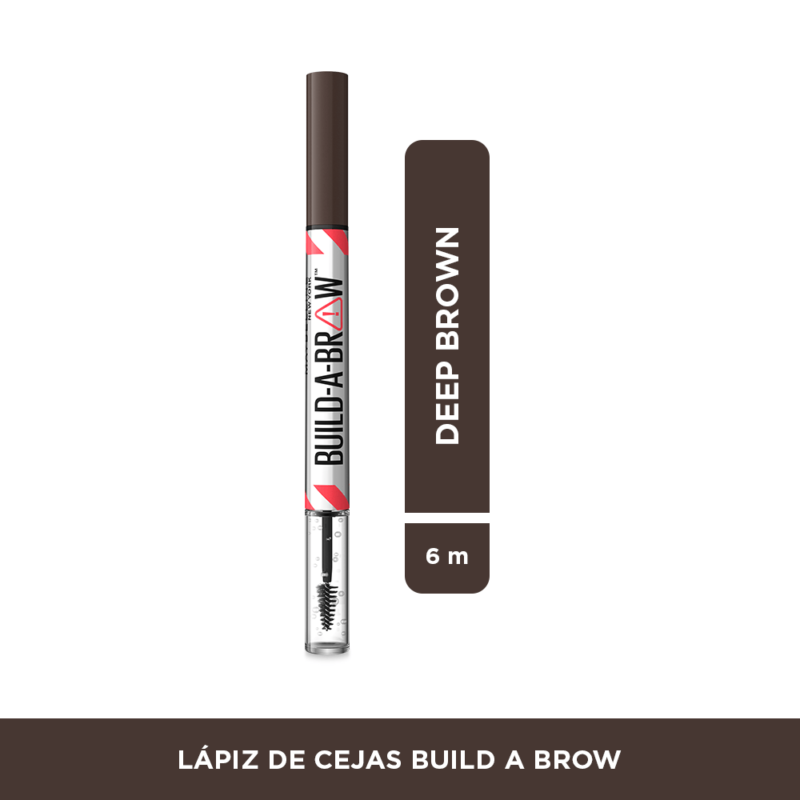 Lapiz De Cejas Maybelline Build-A-Brow Tono Deep Brown